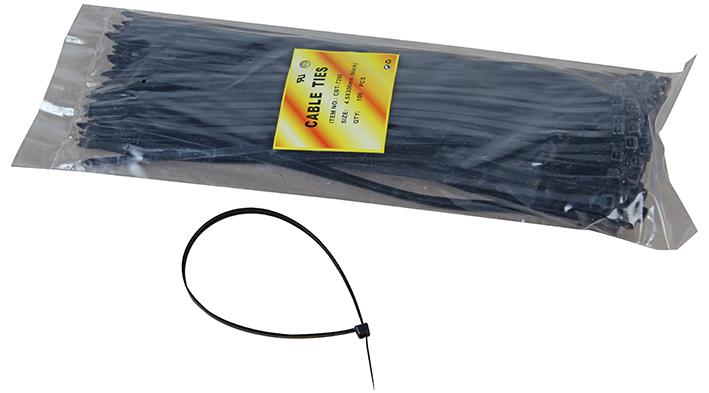300X4.8MM BLK 100PK