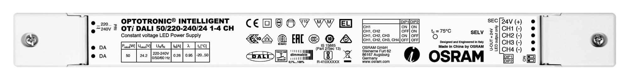 OTI DALI 50/220-240/24 1-4CH